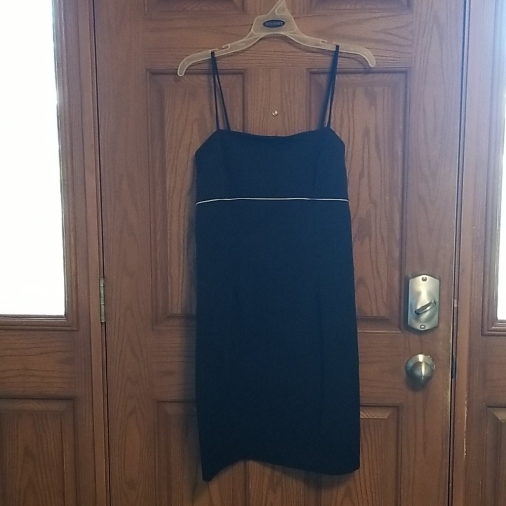 Black sheath dress with matching jacket